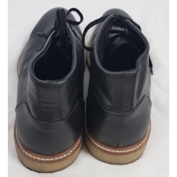 The Men's Bloomingdales Store Men's Sz. 10 Black Leather Chukka Lace Up Boots - Picture 3 of 7
